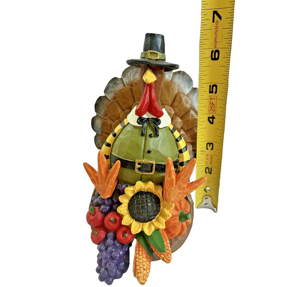 Williraye Studio Turkey Of Plenty Turkey As Pilgrim On Wheels Cornucopia Fall - Picture 7 of 7